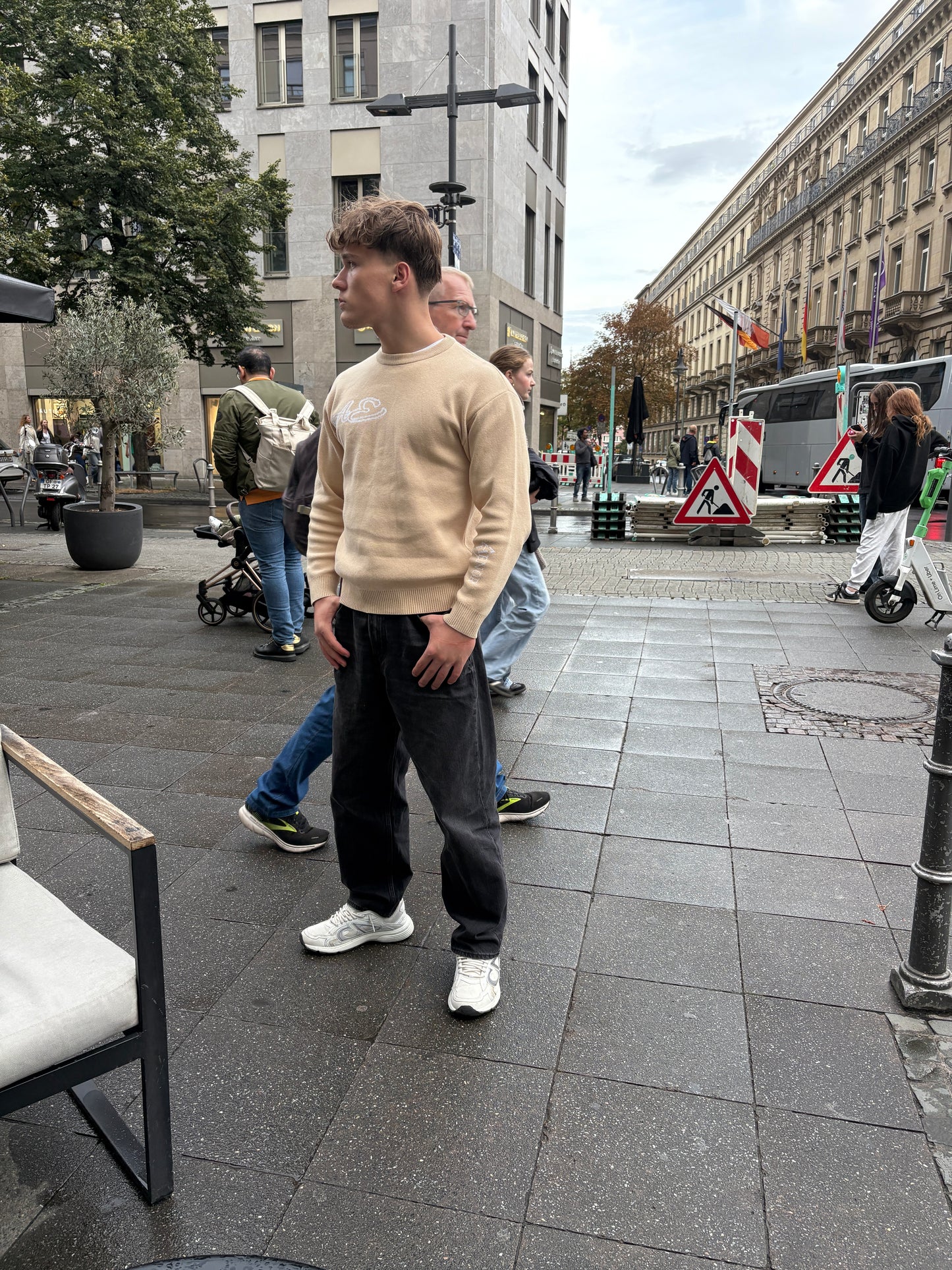 Beige Knit