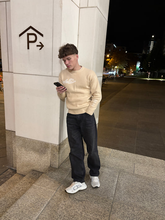 Beige Knit
