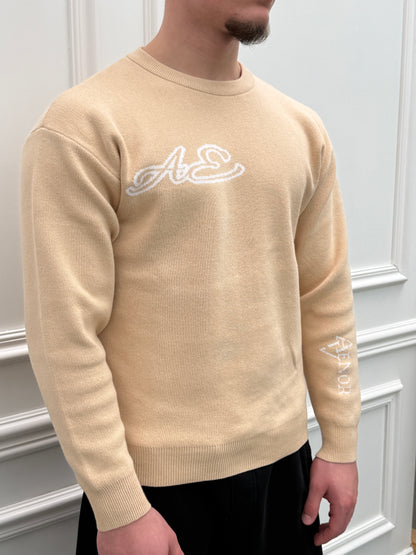 Beige Knit